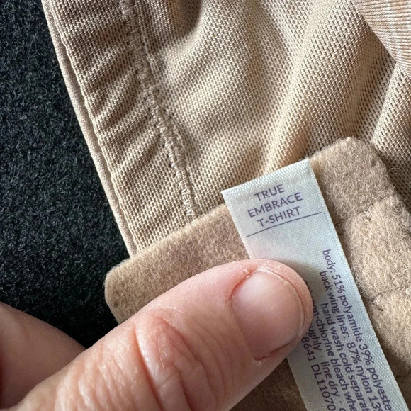 Cacique Lane Bryant 42D  true embrace t-shirt bra in nude / beige - Picture 3 of 3